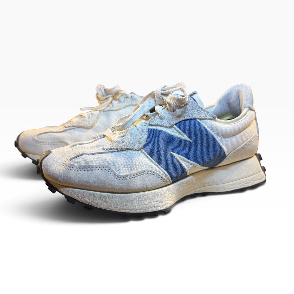 New Balance 327 Sneakers Womens 8 Reclection Blue Retro GUC Low WS327JB